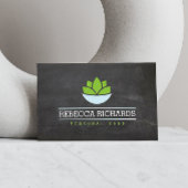 Gesunde Salate Gemüse Catering Logo-Tafel Visitenkarte