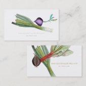 Gesunde Salate Gemüse Visitenkarte (Vorne/Hinten)