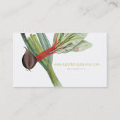 Gesunde Salate Gemüse Visitenkarte (Rückseite)