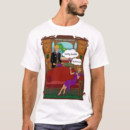 Gesunde Schokolade auf Shirtfront T-Shirt (Vorderseite)