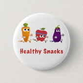 Gesunde Snacks Button (Vorderseite)