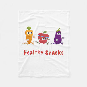 Gesunde Snacks Fleecedecke