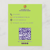 Gesunde Speisekarte und Veganes Restaurant mit Pre Flyer (Hinten)