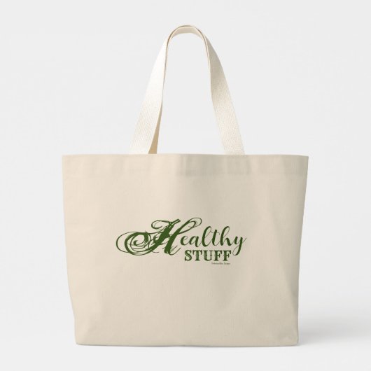 Gesunde Stuff-Tasche Jumbo Stoffbeutel (Rückseite)