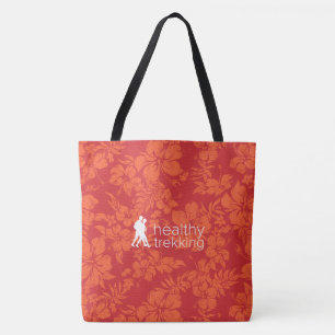 Gesunde Trekking Hawaiianischer Hibiskus Red Beach Tasche