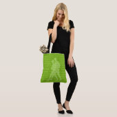 Gesunde Trekking Lime Green Words Beach Bag Tasche (Am Model)