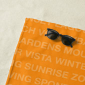 Gesunde Trekking-Mandarine Strandtuch (Beispiel)