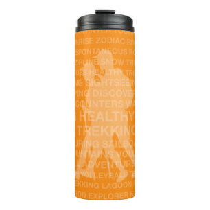 Gesunde Trekking-Mandarine Thermosbecher