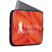 Gesunde Trekking Orange Palms Logo Anzug Laptopschutzhülle (Vorne Rechts)