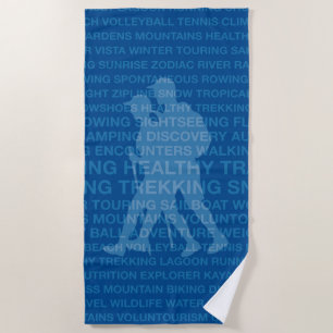 Gesunde Trekking Royal Blue Strandtuch