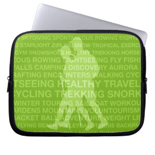 Gesunde Trekkingtypografie Limoner Nass-Anzug Laptopschutzhülle