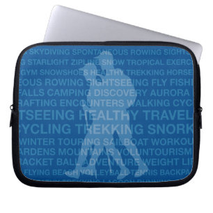 Gesunde Trekkingtypografie Royal Wet Anzug Laptopschutzhülle