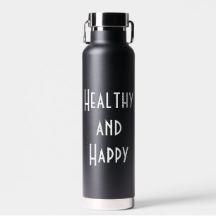 Gesunde und glückliche 32oz Wasserflasche Trinkflasche