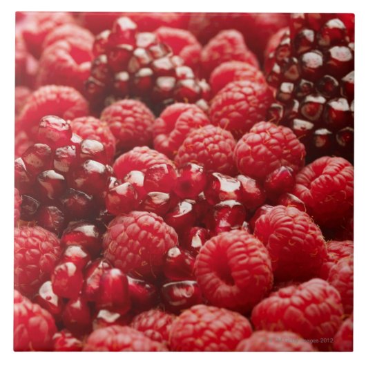 Gesunde und nahrhafte rote Beeren Fliese (Vorderseite)