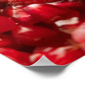 Gesunde und nahrhafte rote Beeren Poster (Ecke)