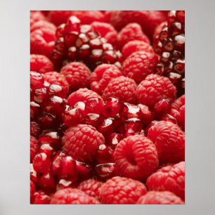 Gesunde und nahrhafte rote Beeren Poster