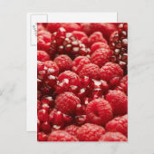 Gesunde und nahrhafte rote Beeren Postkarte (Vorne/Hinten)
