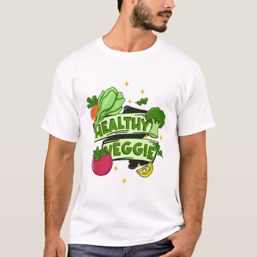 Gesunde Veggie T-Shirt (Vorderseite)