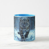 Gesunde Winterfeline glühende Augen gefrorene Welt Tasse (Zentrum)