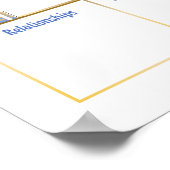 Gesunde Zufriedenheit Poster (Ecke)