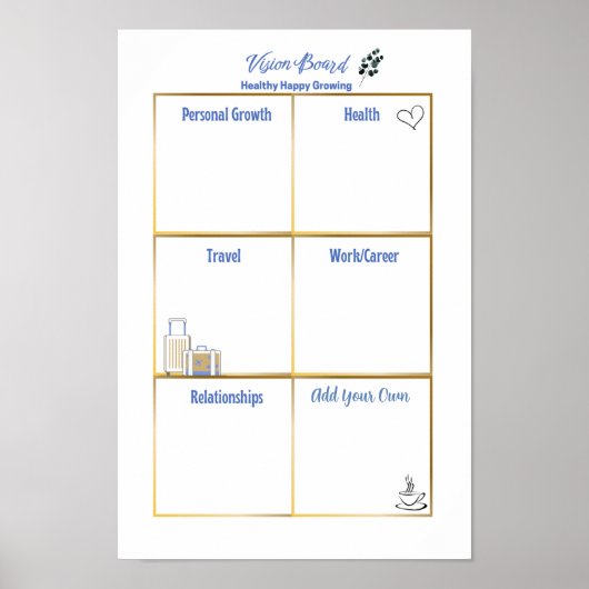 Gesunde Zufriedenheit Poster (Vorne)