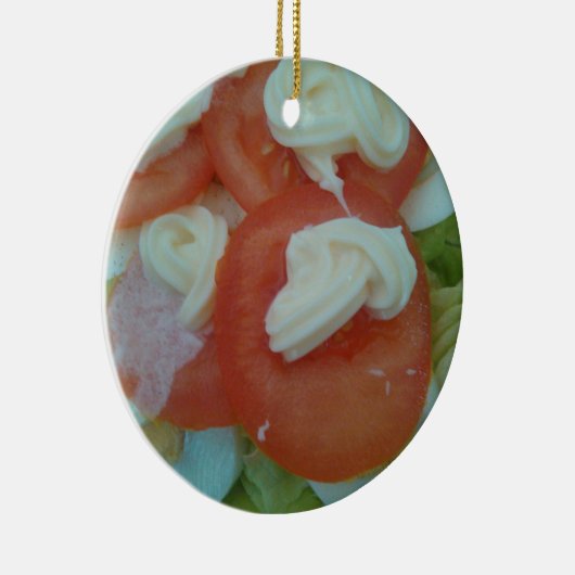 Gesunder Frühlingssalat Keramikornament (Rechts)