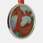 Gesunder Frühlingssalat Silbernes Ornament (Rechts)