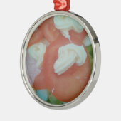 Gesunder Frühlingssalat Silbernes Ornament (Links)