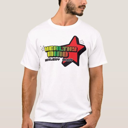Gesunder Geist, Gesunder Körper – Retro-Star-T-Shi T-Shirt (Vorderseite)