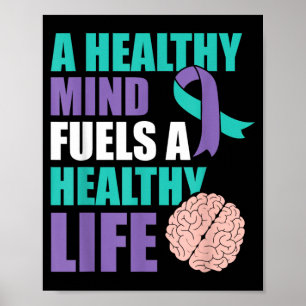 Gesunder Geist Psychische Gesundheitsaufklärung Ve Poster