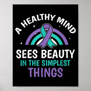 Gesunder Geist Psychische Gesundheitsaufklärung Vo Poster