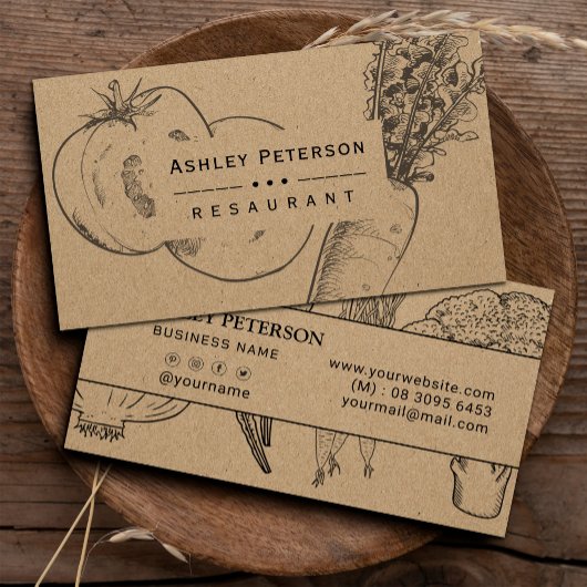 Gesunder Gemüsegarten und Kunsthandwerk Visitenkarte