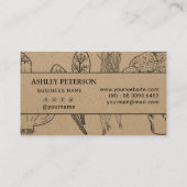 Gesunder Gemüsegarten und Kunsthandwerk Visitenkarte (Rückseite)