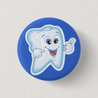 Gesunder glücklicher Zahn Button