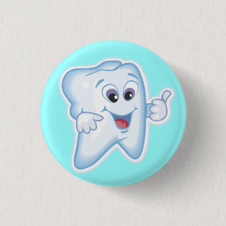 Gesunder glücklicher Zahn Button