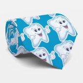 Gesunder glücklicher Zahn Krawatte (Gerollt)