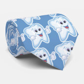 Gesunder glücklicher Zahn Krawatte (Gerollt)