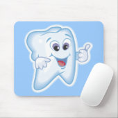 Gesunder glücklicher Zahn Mousepad (Mit Mouse)