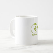 Gesunder Grüner Matcha-Becher Kaffeetasse (Vorderseite Links)