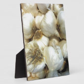 Gesunder Knoblauch Fotoplatte (Seite)