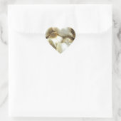 Gesunder Knoblauch Herz-Aufkleber (Tasche)