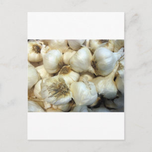 Gesunder Knoblauch Postkarte