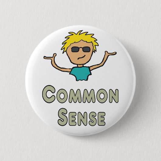 Gesunder Menschenverstand Button (Vorderseite)