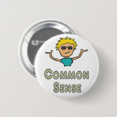 Gesunder Menschenverstand Button (Vorne & Hinten)