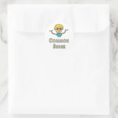 Gesunder Menschenverstand Runder Aufkleber (Tasche)