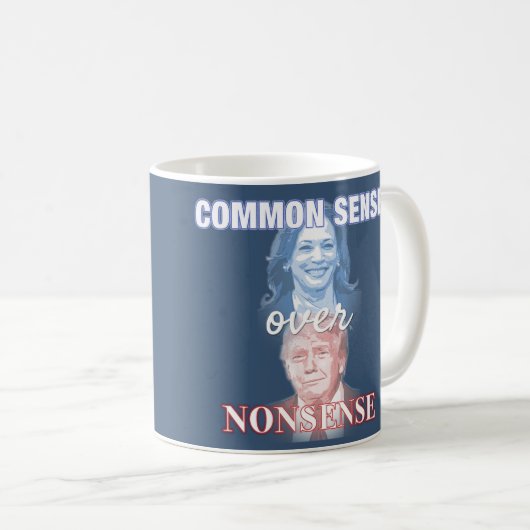 Gesunder Menschenverstand über Unsinn - Abstimmung Kaffeetasse (VorderseiteRechts)