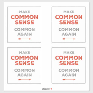 Gesunder Menschenverstand wieder gesund machen Aufkleber