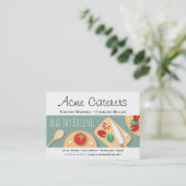 Gesunder NahrungsmittelCatering Visitenkarte (Stehend Vorderseite)