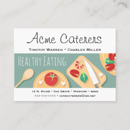 Gesunder NahrungsmittelCatering Visitenkarte