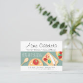 Gesunder NahrungsmittelCatering Visitenkarte (Stehend Vorderseite)